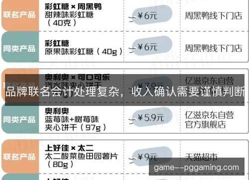 品牌联名会计处理复杂,收入确认需要谨慎判断 品牌联名会计处理复杂,收入确认需要谨慎判断